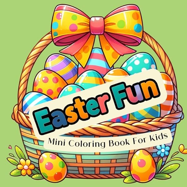Easter Fun Mini Coloring Book by Lily Grace, cover