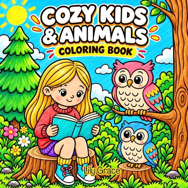 Cozy Kids & Animals by Lily Grace, cover